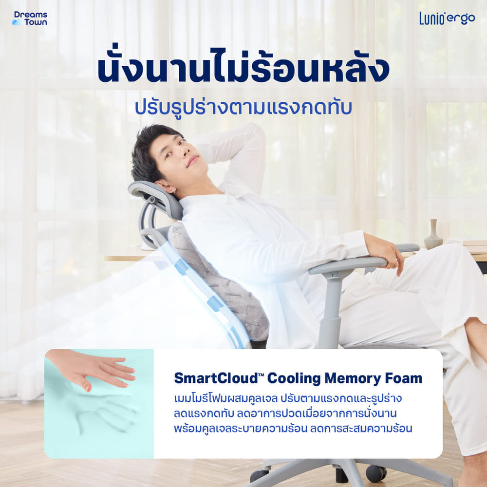 เบาะรองหลัง LUNIO ERGO PRO BACK CUSHION_3
